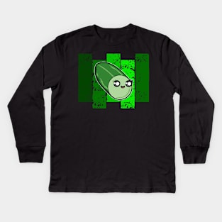 Retro Zucchini Kids Long Sleeve T-Shirt